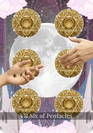 The Six Of Pentacles Tarot Card